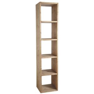 Photo NET2125 : Waxed spruce wood cabinet 5 shelves
