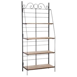 Photo NET2220 : Metal and wood folding shelf