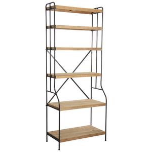 Photo NET2300 : Wood and metal shelf