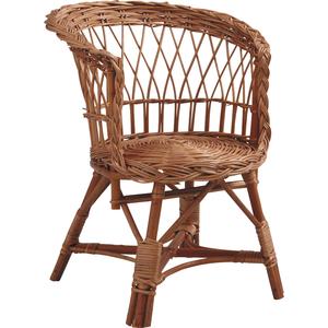 Photo NFE1220 : Buff willow children's armchair