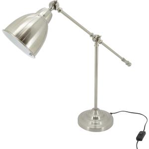 Photo NLA1360 : Lampe de bureau en acier brossé