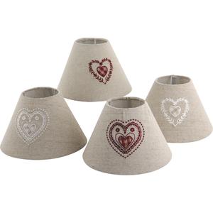 Photo NLA1490 : Lampshade with embroidered heart design