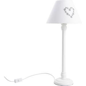 Photo NLA1640 : Wooden lamp with heart design
