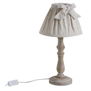 Photo NLA1760 : Wooden and cotton lamp