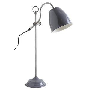 Photo NLA1860-3 : Lampe de bureau en métal laqué gris