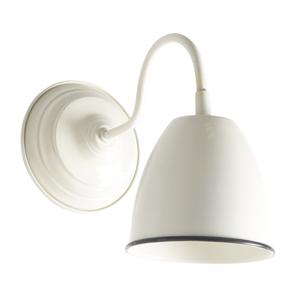 Photo NLA1870-1 : Ivory lacquered metal wall lamp