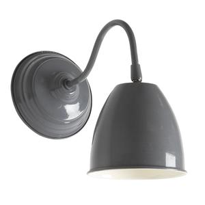 Photo NLA1870-3 : Grey lacquered metal wall lamp