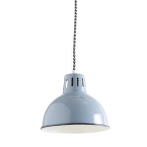 Photo NLA1940-2 : Blue lacquered metal hanging lamp