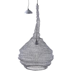 Photo NLA2141 : Lampe suspension en métal gris blanchi