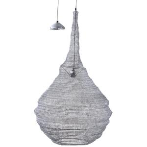 Photo NLA2142 : Lampe suspension en métal gris blanchi