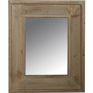 Photo NMI1330V : Rectangular wooden mirror