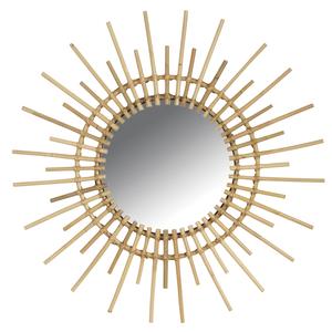 Photo NMI1460V : Round rattan mirror