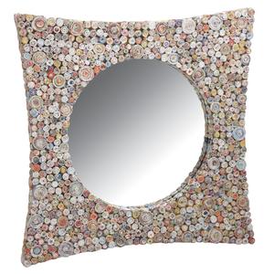 Photo NMI1480V : Miroir carré incurvé en papier recyclé