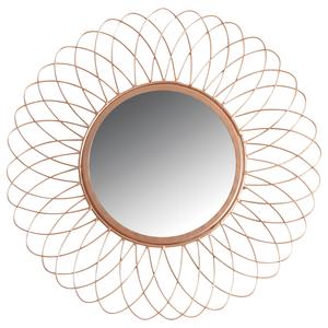 Photo NMI1580V : Miroir rond en métal cuivré