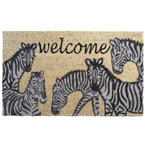 Photo NPA1600 : Door mat with zebras