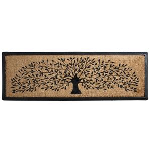 Photo NPA1942 : Coir and latex door mat with tree design