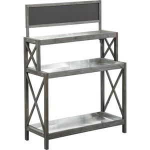 Photo NPR1470 : Wood and zinc display stand