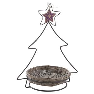 Photo NPR1581 : Metal and willow Christmas tree stand