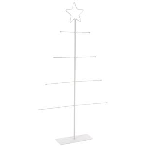 Photo NPR1670 : White lacquered metal Chrismas tree display stand