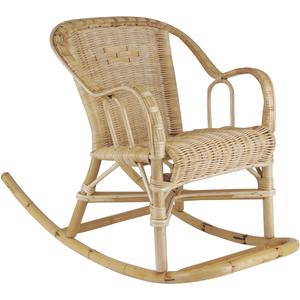 Photo NRE1040 : Rocking-chair enfant en rotin