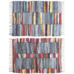 Photo NTA1720 : Multicolored denim and cotton rug