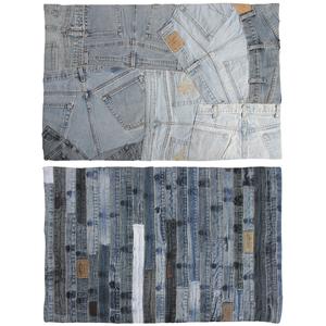 Photo NTA1750 : Tapis en jean recyclé