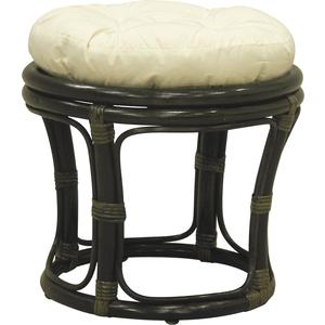 Photo NTB1312C : Black color rattan stool