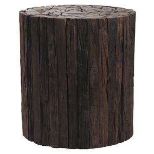 Photo NTB1510 : Tabouret rond en bois recyclé