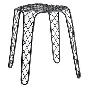 Photo NTB1700 : Antique black metal stool