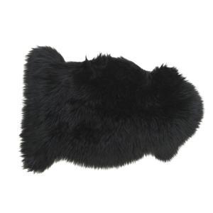 Photo NTX1160C : Black faux fur bedspread