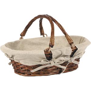 Photo PAM1070J : Split willow basket with movable handles