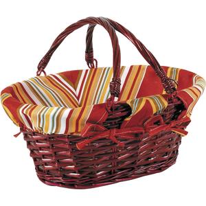 Photo PAM1820C : Split willow basket with movable handles