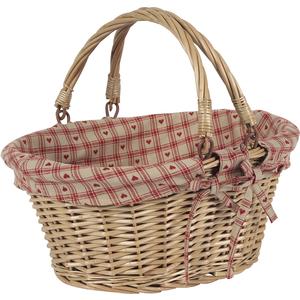 Photo PAM1860C : Willow basket with movable handles