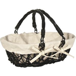 Photo PAM2290C : Willow and metal basket with movable handles