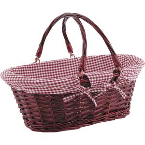Photo PAM2630C : Split willow basket with movable handles