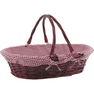 Photo PAM2640C : Split willow basket with movable handles