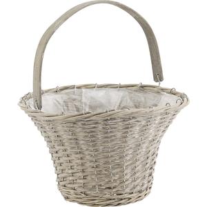 Photo PAM2660P : Split willow basket with movable handle