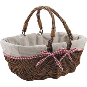 Photo PAM2740J : Willow basket with movable handles