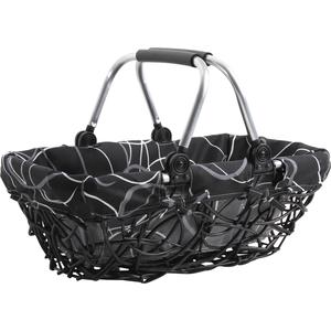 Photo PAM2770C : Willow and aluminium basket with movable handles