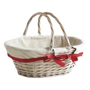 Photo PAM4600J : Oval stained half willow basket