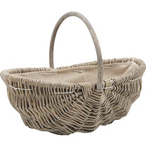 Photo PBG1230J : Small willow shopping basket with handle