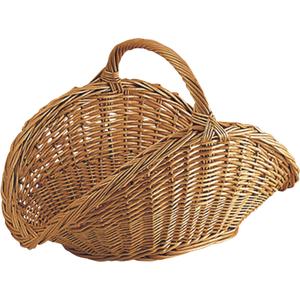 Photo PBU1330 : Buff willow log basket with handle