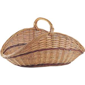 Photo PBU1360 : Buff willow log basket with handle