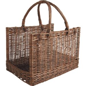 Photo PBU1960 : Willow log basket with handle