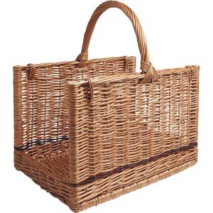 Photo PBU1970 : Willow log basket with handle