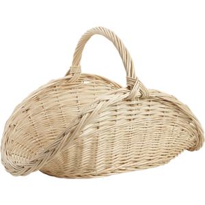 Photo PBU2120 : Panier à bûches en osier blanc