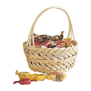 Photo PCF1400 : White willow basket with handle