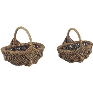 Photo PCF1631 : Mini unpeeled willow basket with handle
