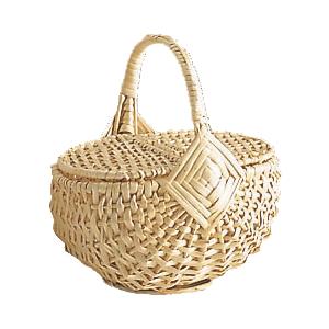 Photo PEN1170 : Small split willow basket with handle