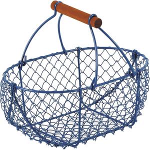 Photo PEN1300 : Blue wire basket with handle